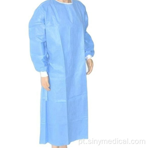 Vestido de laboratório médico descartável hospitalar